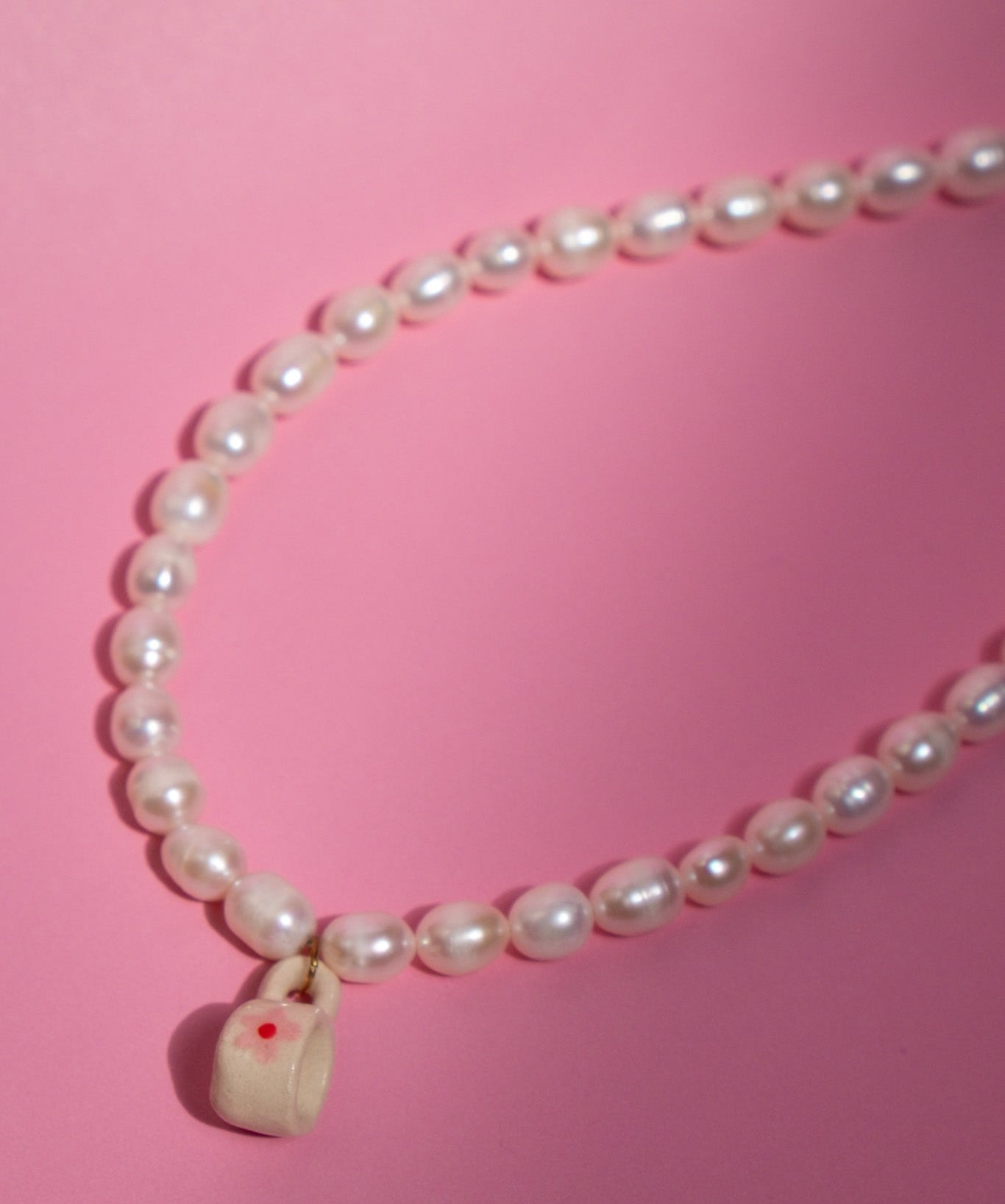Cafecito (Pink) Freshwater Pearl Necklace