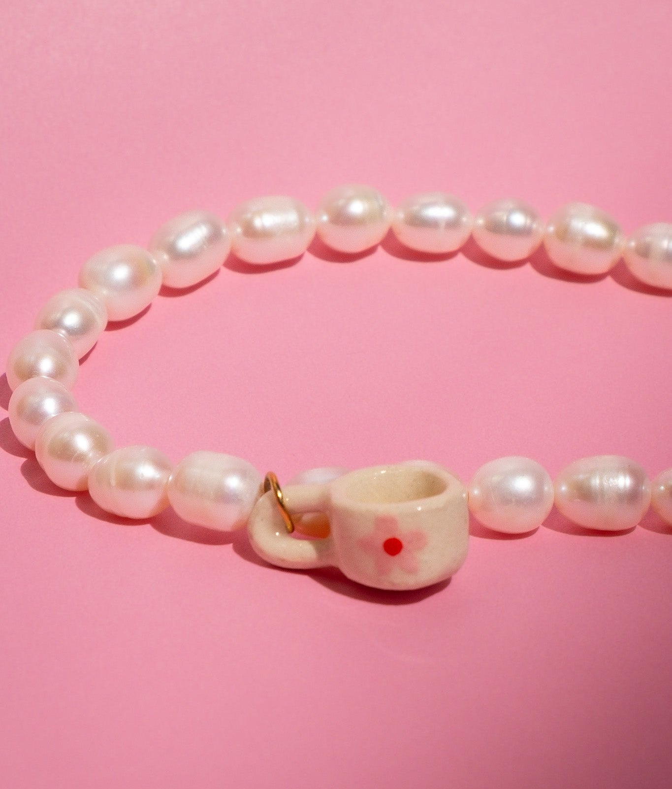 Cafecito (Pink) Freshwater Pearl Necklace
