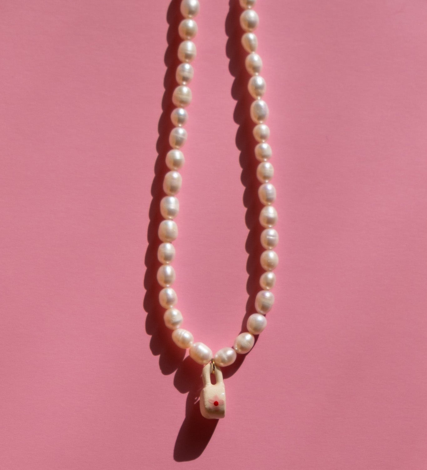 Cafecito (Pink) Freshwater Pearl Necklace