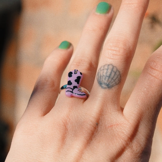 Cow Boots Ring