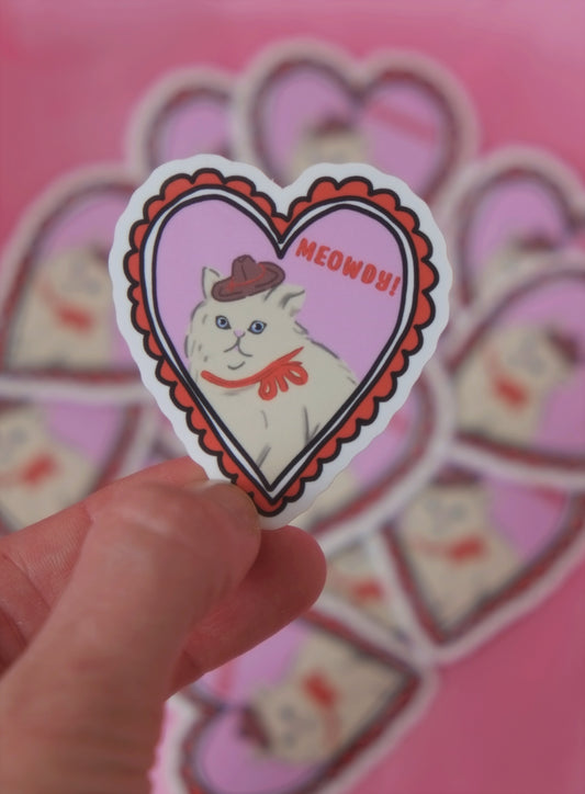 Meowdy Sticker