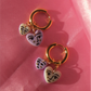 Lots of Hearts Chunky Hoops Earringse