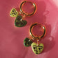 Lots of Hearts Chunky Hoops Earringse