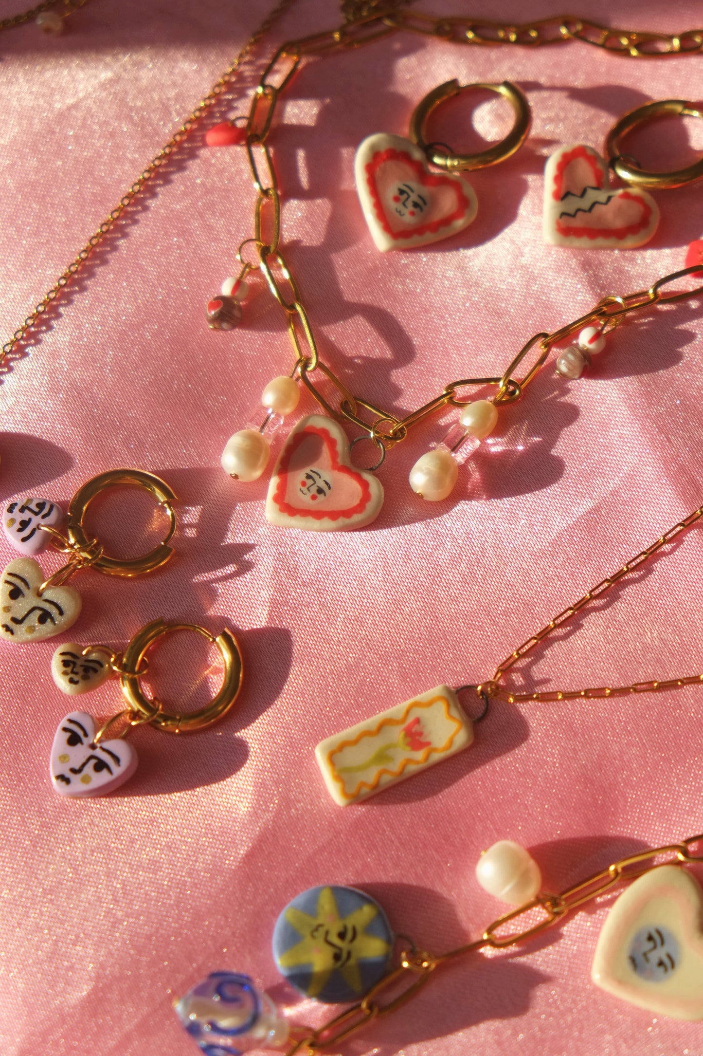 Be my Valentine Porcelain Chain Necklace