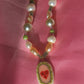 Heart Face Freshwater Pearl Necklace