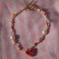 Reversible Heart Face Freshwater Pearl Stainless Steel Bracelet