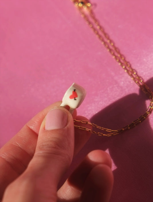 Cupid Mug Necklace