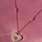 Heart Face with Pearls Necklace