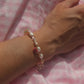 Small Heart Face Freshwater Pearl Stainless Steel Bracelet