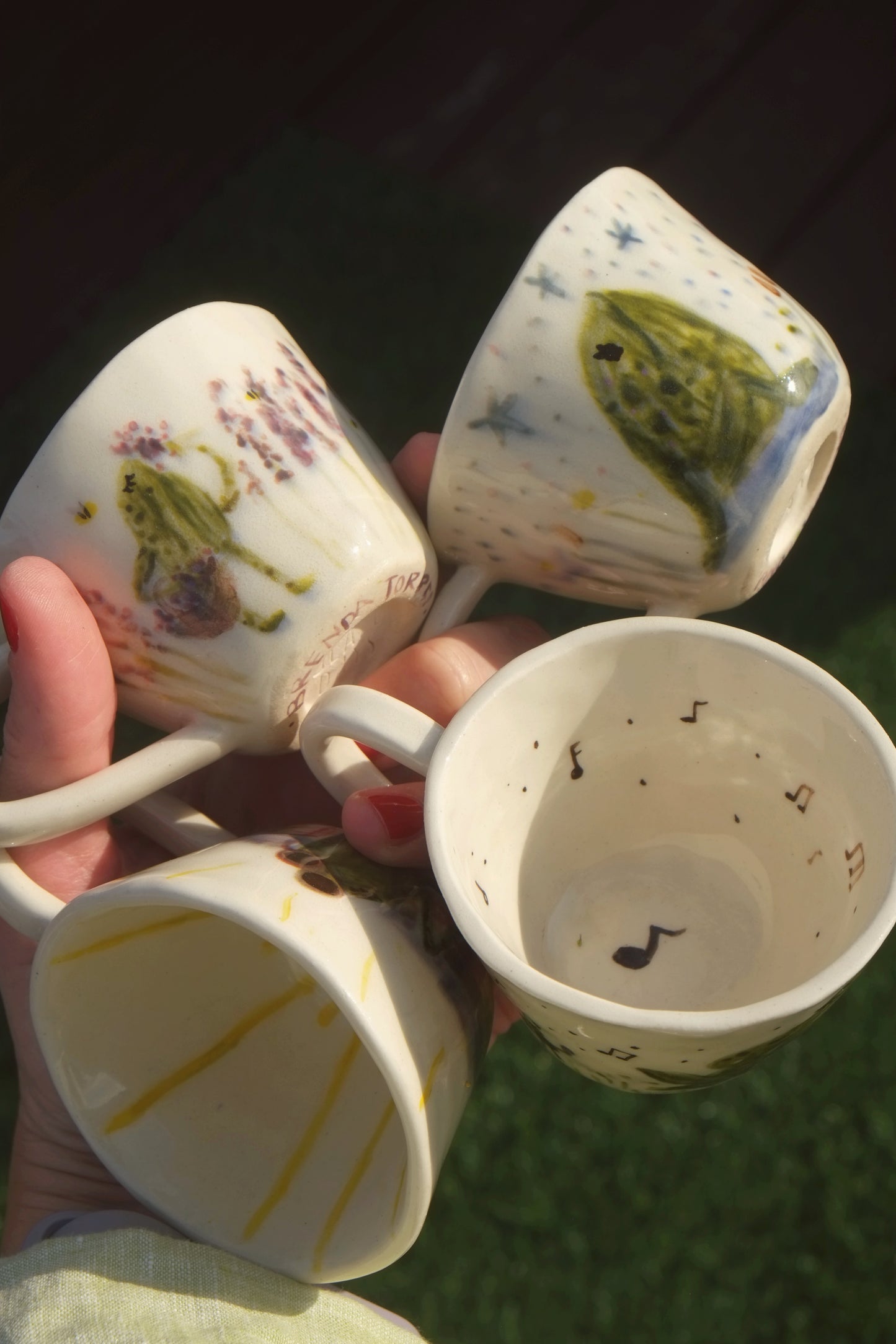 GD + Brenda Torres: Frogs & Lavender Small Mug