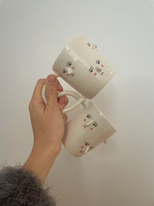 Moon Face Tall Mug