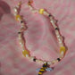 Beaded Bee Freshwater Pearl Stainless Steel adjustable Necklace