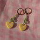 Flower Love Hoops Earrings