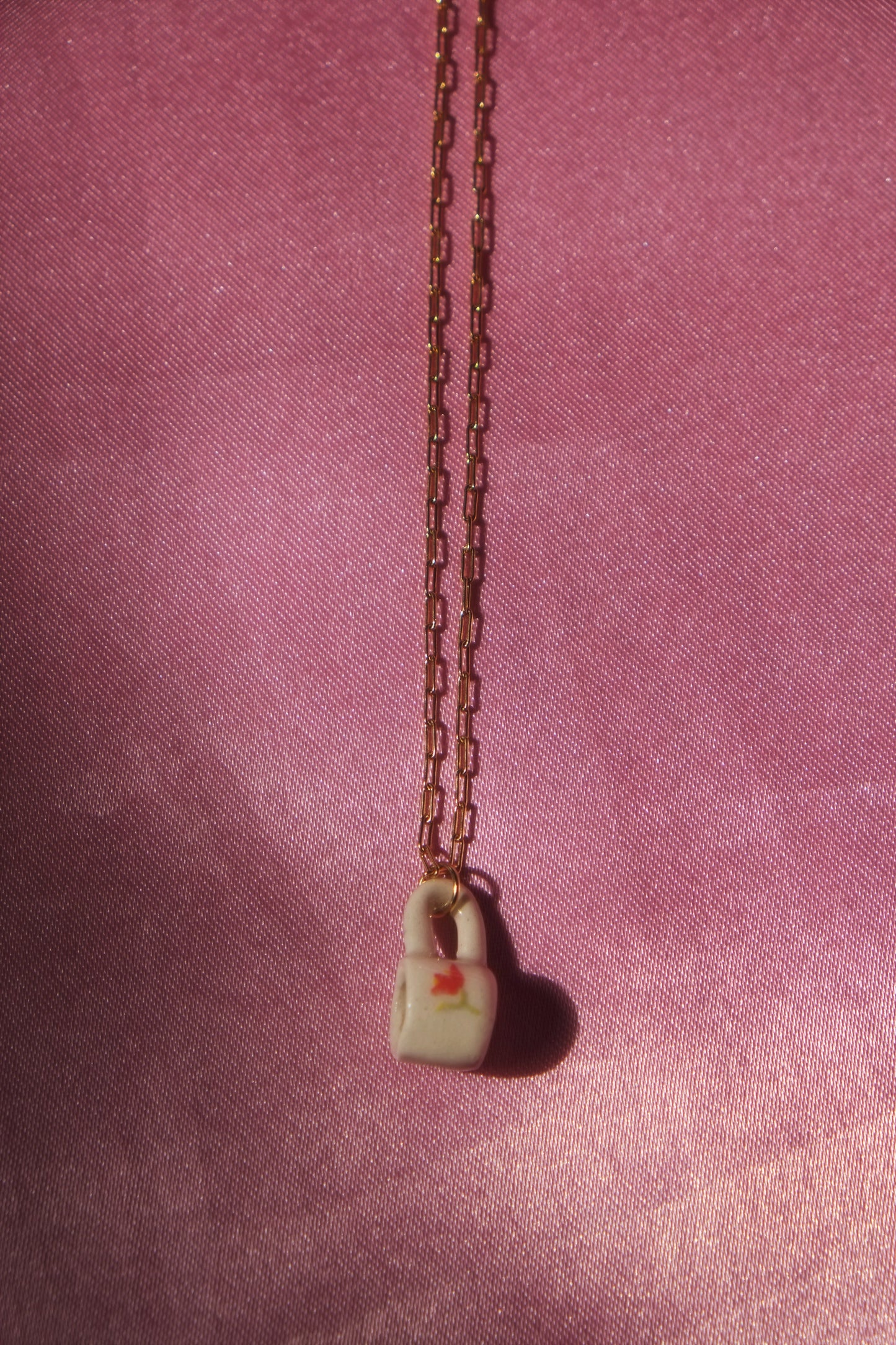 Sweet Tulip Mug Necklace