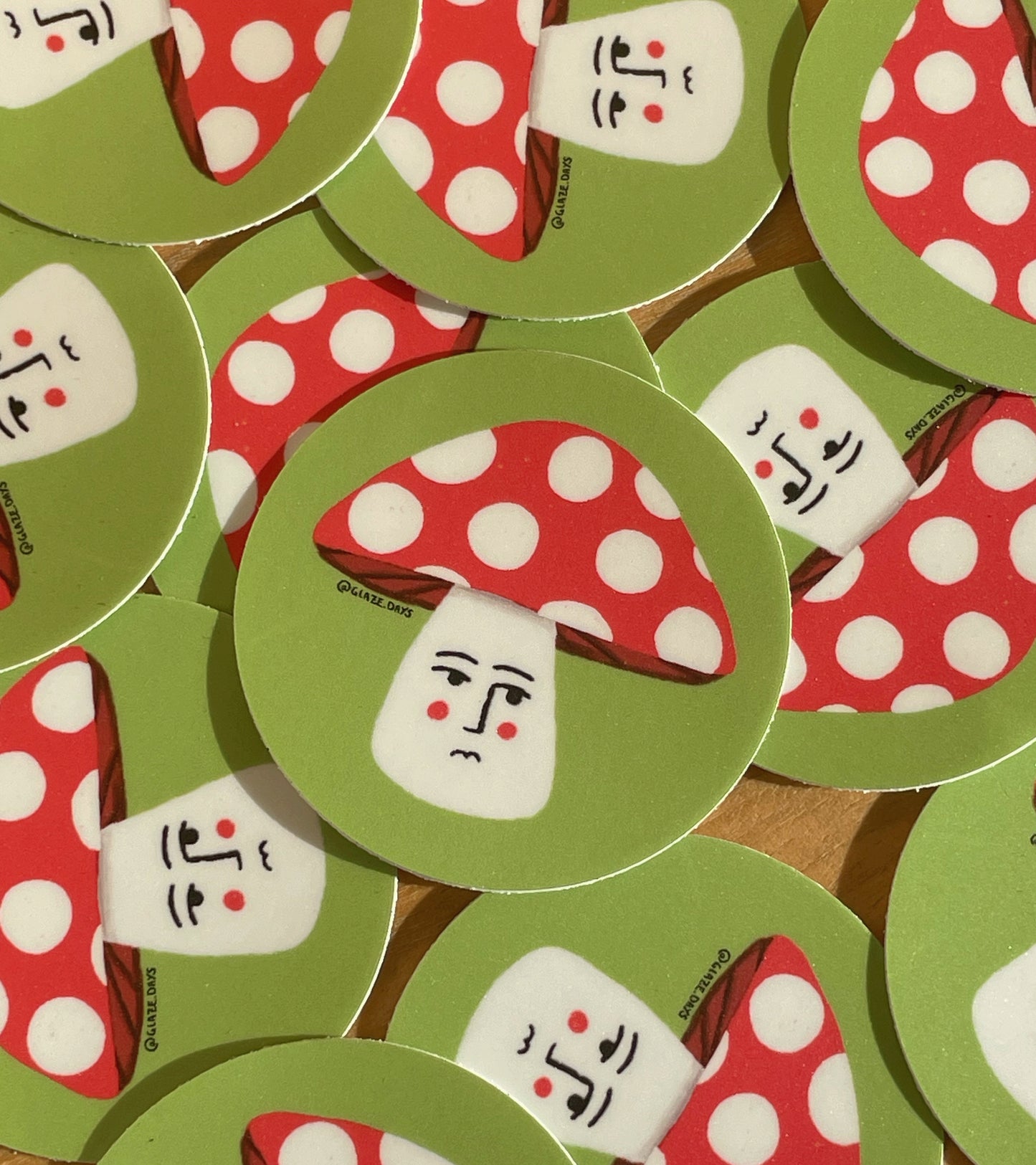 Mushroom Face Sticker