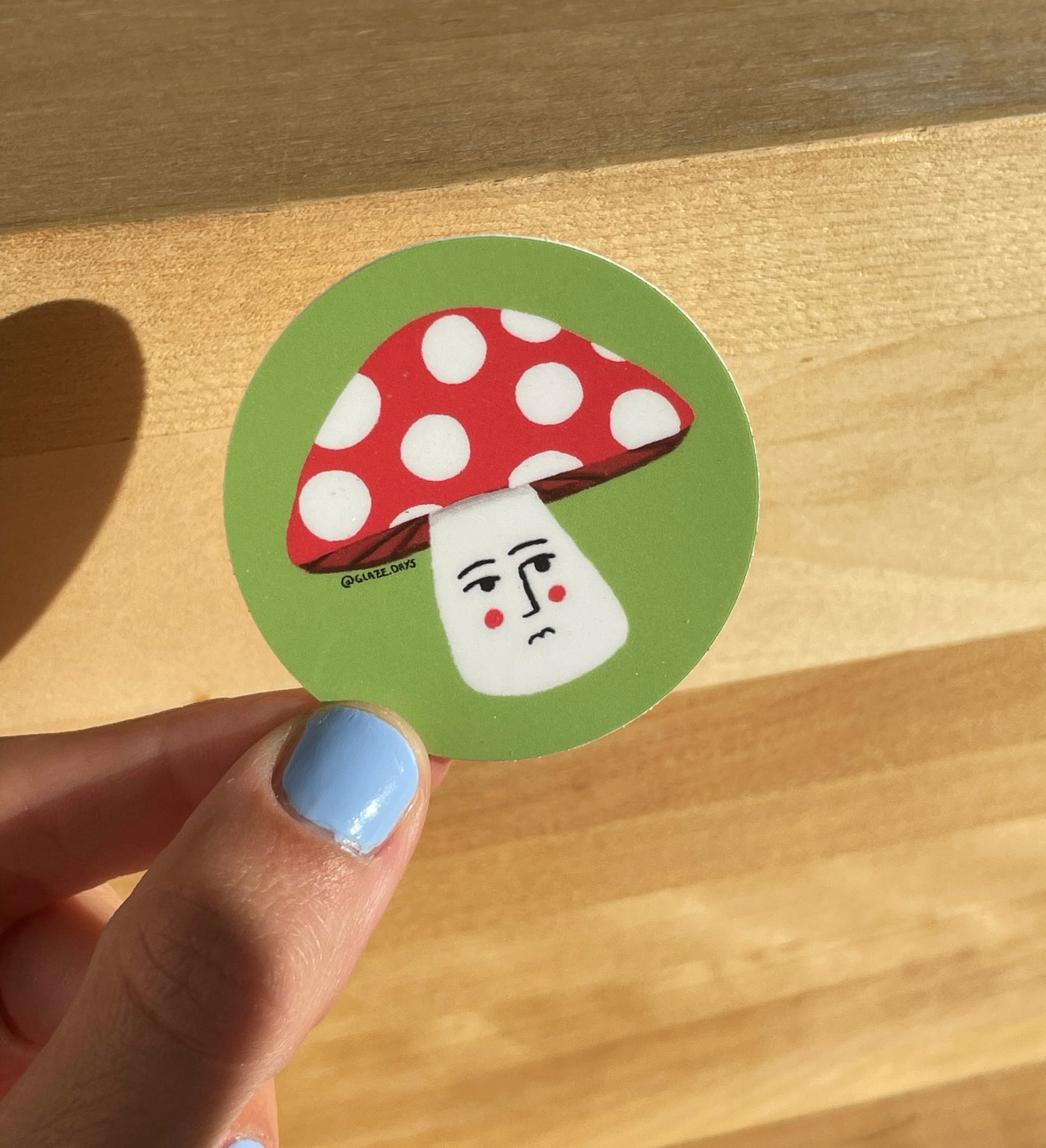 Mushroom Face Sticker