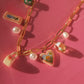 Pink Dream Golden Chain Necklace