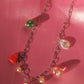 Strawberry Dream Silver Chain Necklace