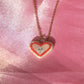 Heart Face Porcelain Charm Necklace