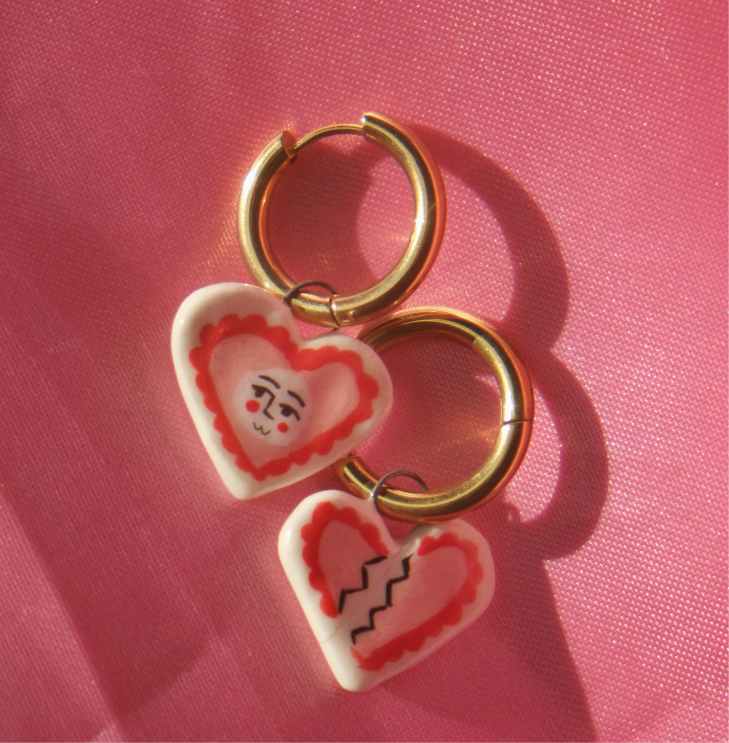 Don’t Break my Heart Chunky Hoops Earrings