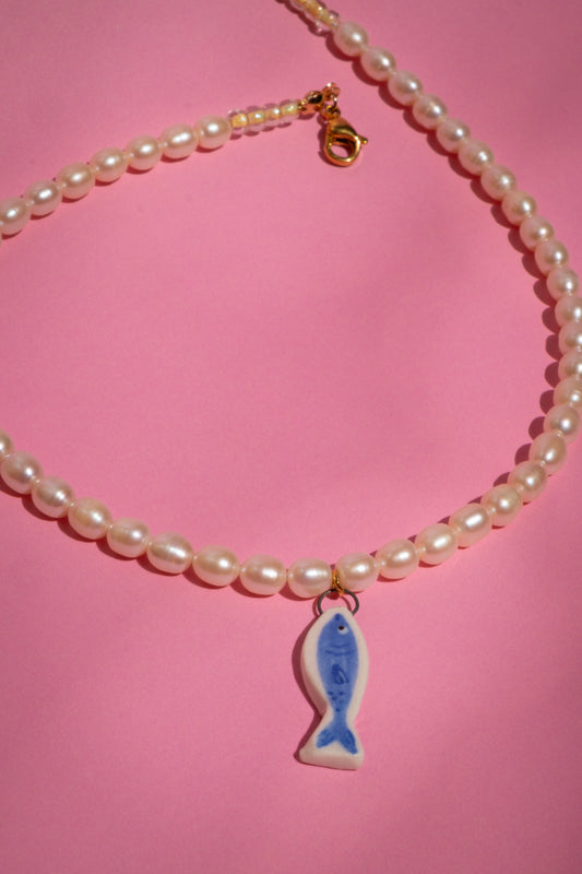 Fish Freshwater Pearl Necklace