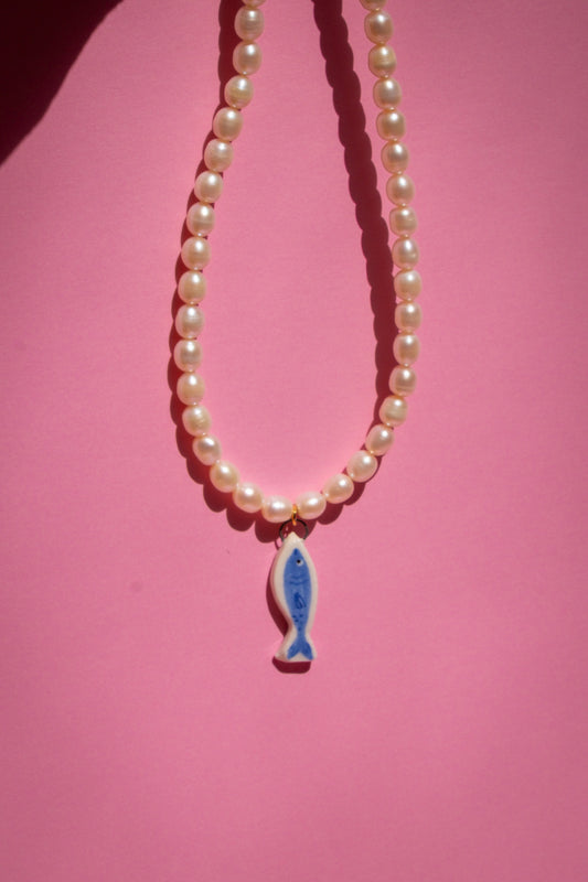 Fish Freshwater Pearl Necklace