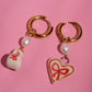 Coffee & Ribbon Golden Hoops
