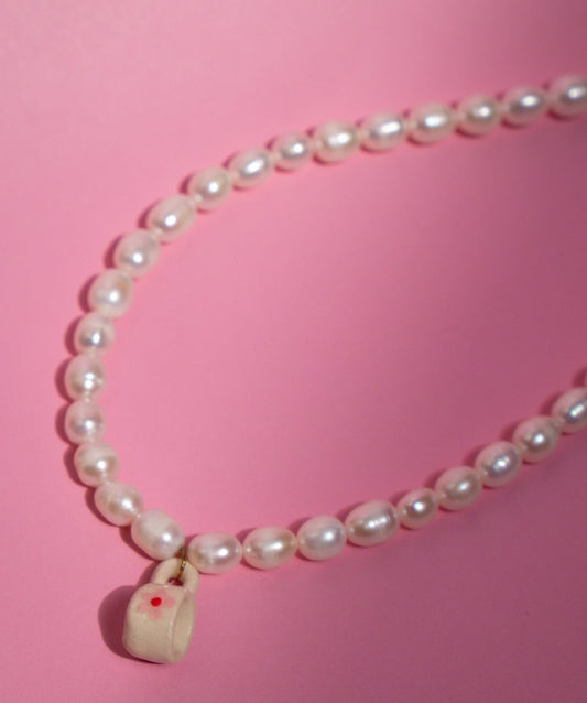 Cafecito (Pink) Freshwater Pearl Necklace