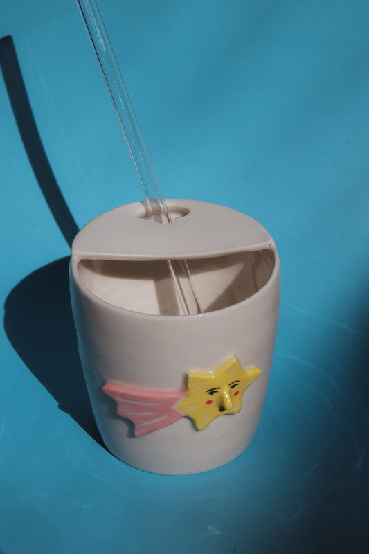 Yellow Shooting Star Travel Cup