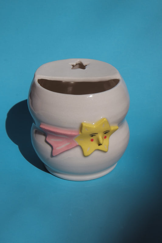 Yellow Shooting Star Bubbly Travel Cup