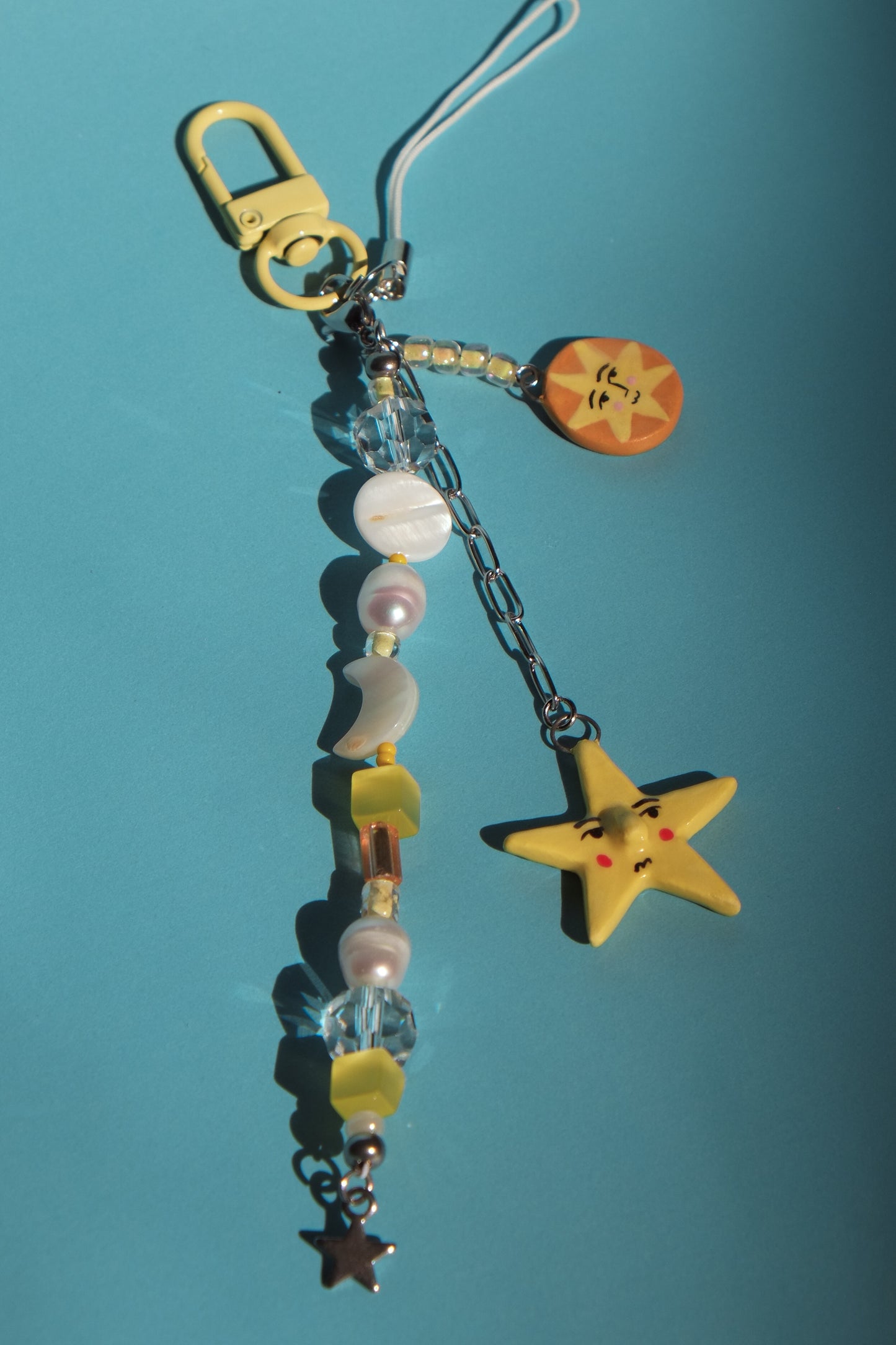 Yellow Shooting Star Reversible Charm