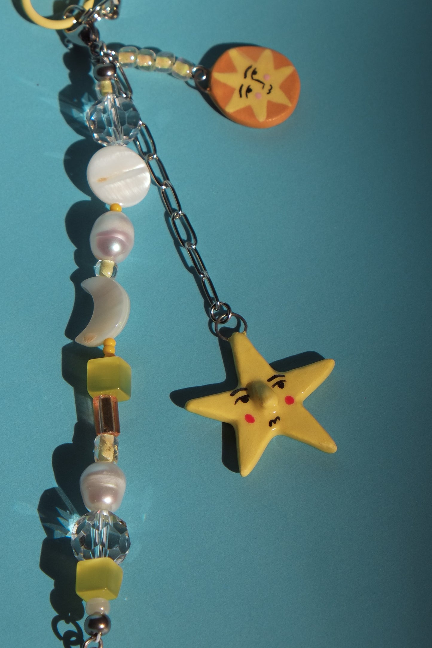 Yellow Shooting Star Reversible Charm
