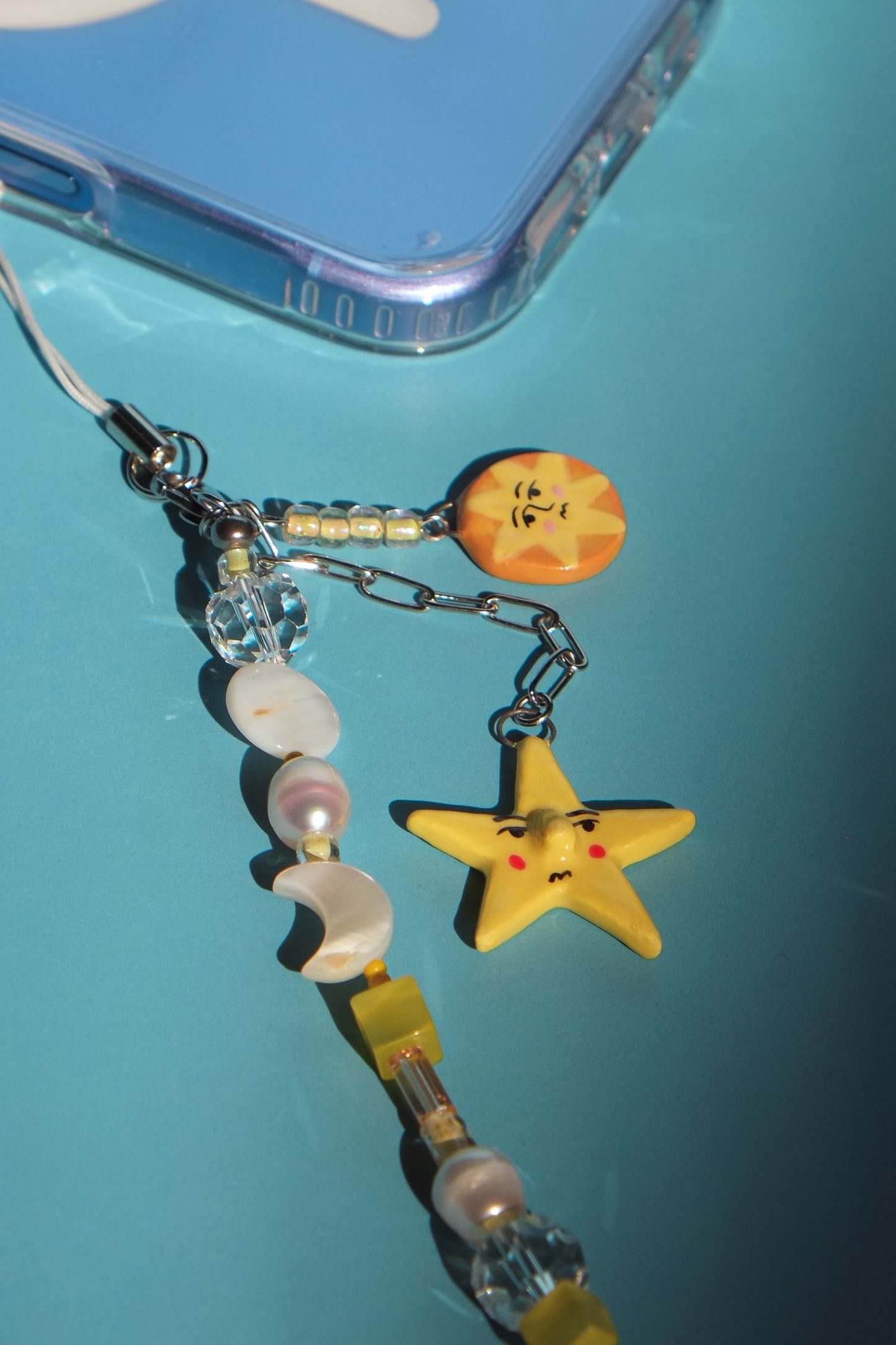 Yellow Shooting Star Reversible Charm