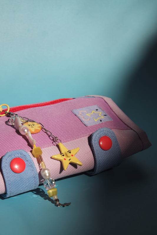 Yellow Shooting Star Reversible Charm