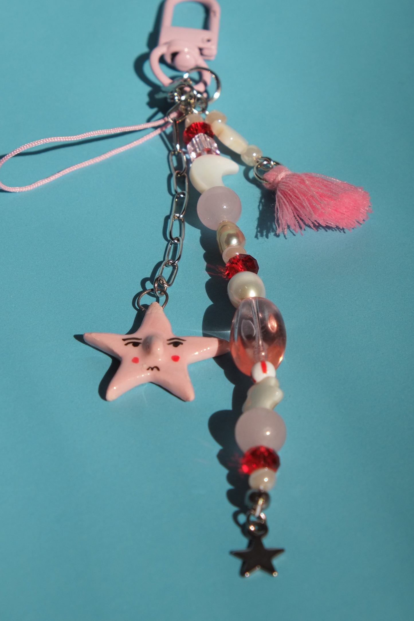 Pink Aurora Star Reversible Charm