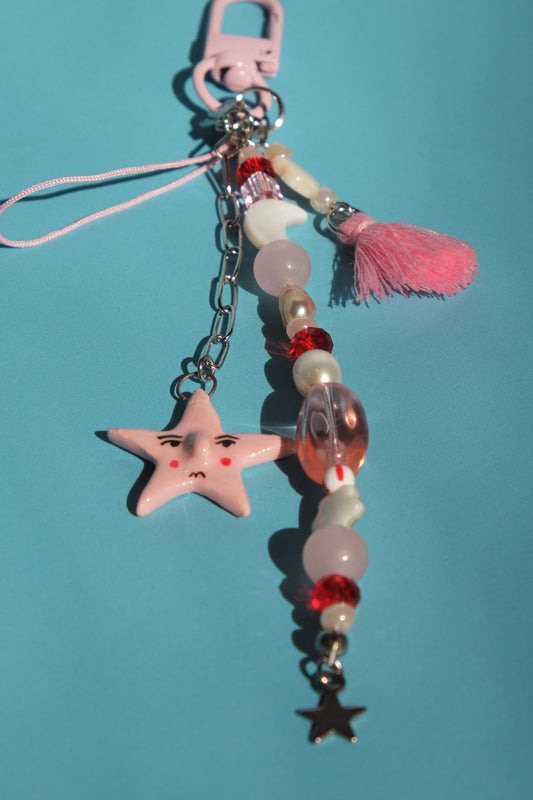 Pink Aurora Star Reversible Charm