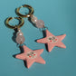 Pink Aurora Chunky Hoops Earrings