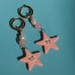 Pink Aurora Chunky Hoops Earrings