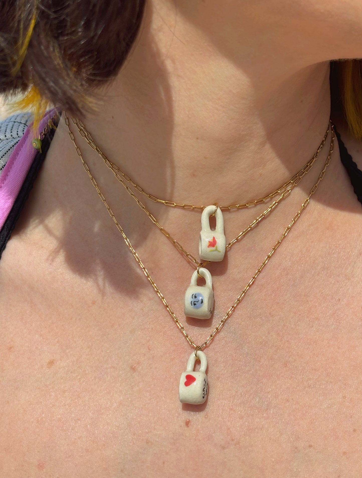 Sweet Tulip Mug Necklace