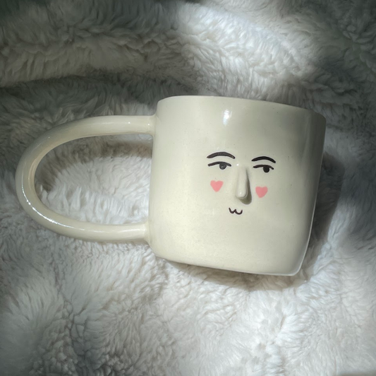 The Heart Face Small Latte Mug