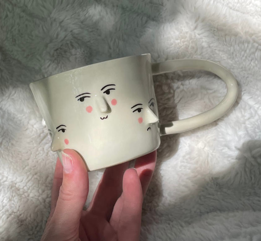 The Moon Face Cappuccino Mug