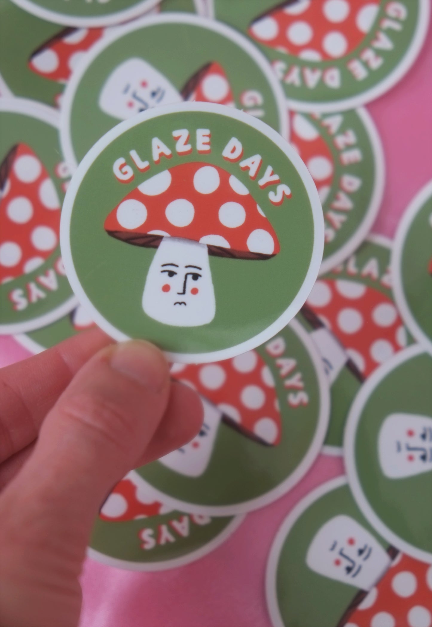 Mushroom Face Sticker